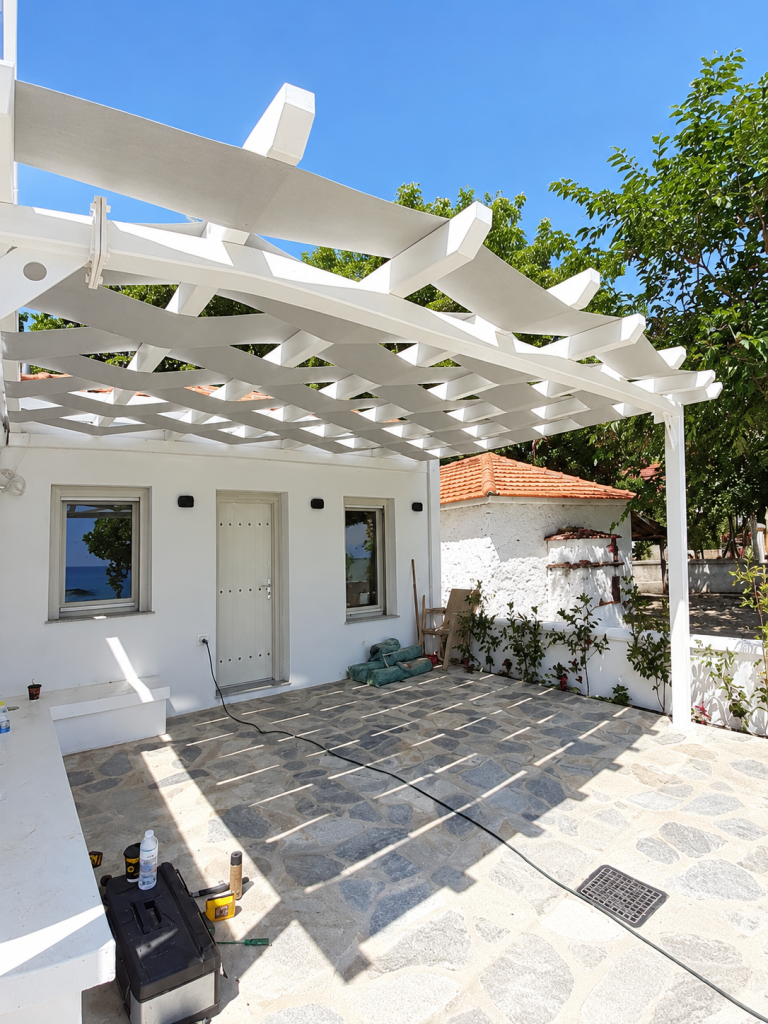 Έργα σε κατοικίες — εγκατάσταση σκίασης 22